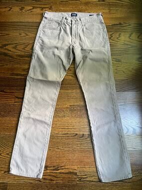 Citizens of Humanity Gage Slim Straight Pants Men's Size 31 Tan Stretch Chino